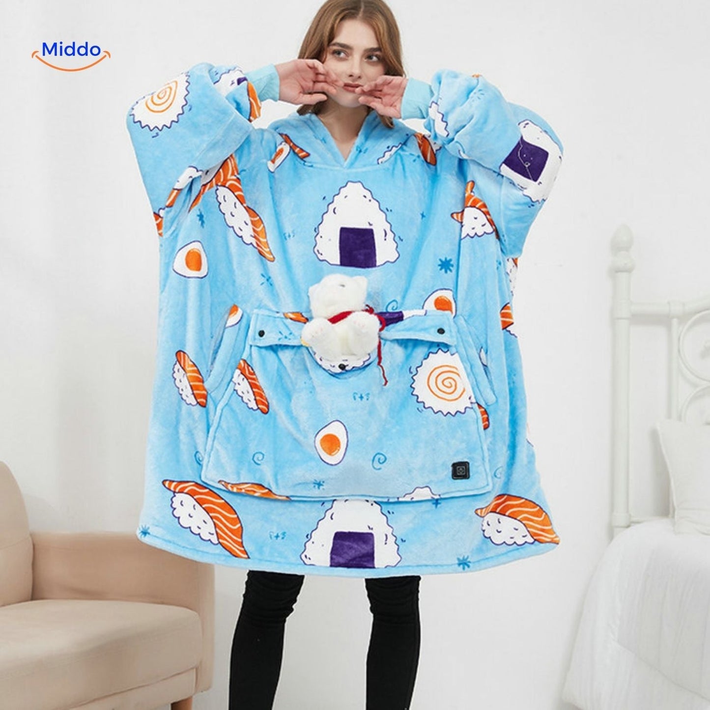 SilentWarmth™ | Verwarmbare hoodie voor jou en je maatje